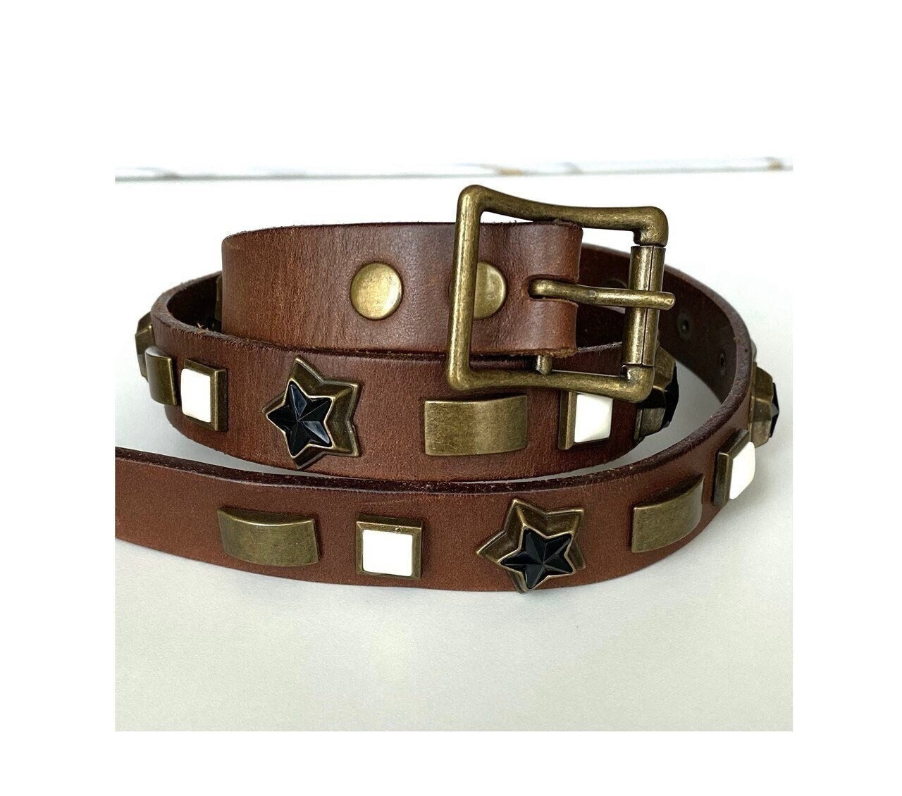 Studded Stars Belt - Etsy display picture 1