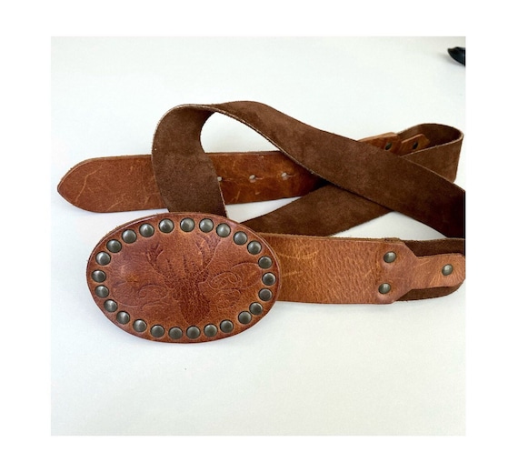 Vintage ESPRIT Traditional Germany Leather Belt Bavarian  display picture 3
