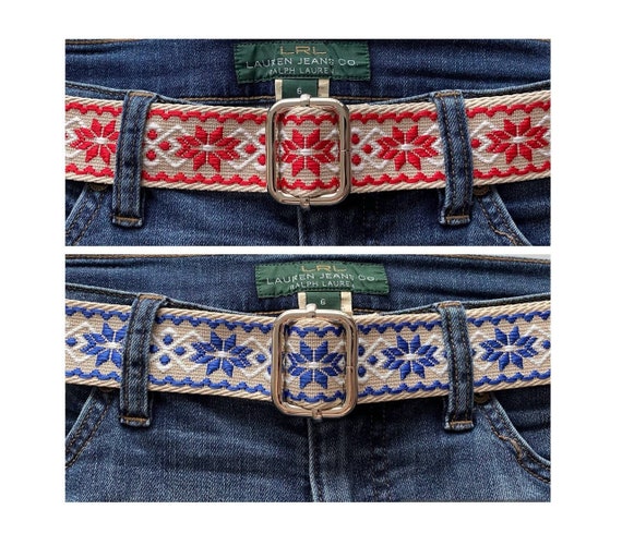 Ethnic Style Jacquard Ribbon Belt Embroidered Folk Belt  display picture 1