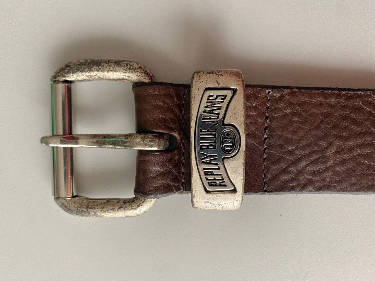 Vintage Italy Made Pebbled Leather Belt REPLAY Mens Vintage  display picture 1