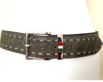 Vintage Italy Made Giorgio 1958 Leather Belt, 37,4-41,3 display picture 1