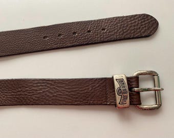 Vintage Italy Made Pebbled Leather Belt REPLAY Mens Vintage  display picture 1