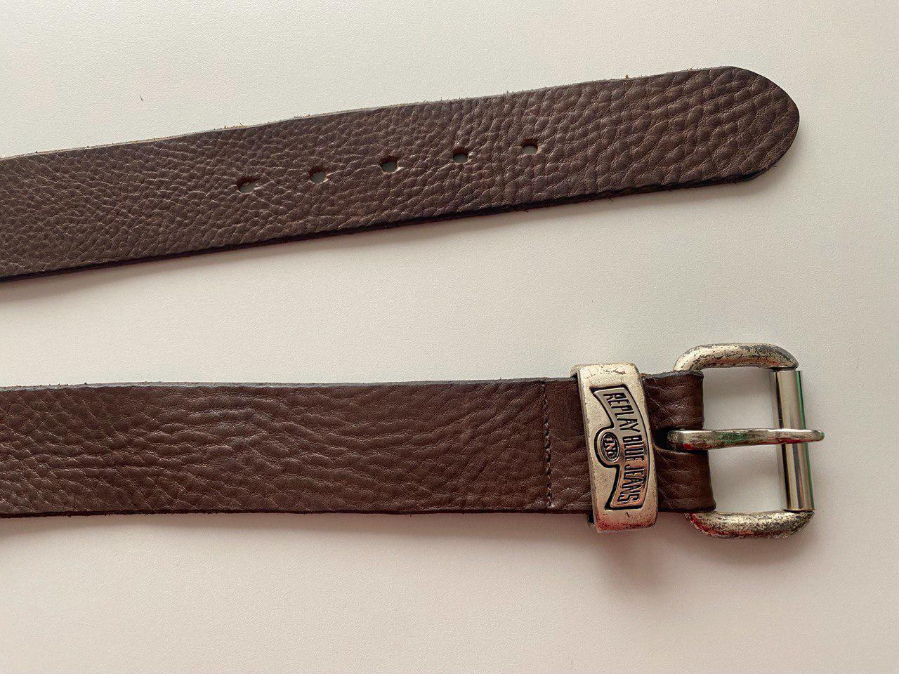Vintage Italy Made Pebbled Leather Belt REPLAY Mens Vintage  display picture 2