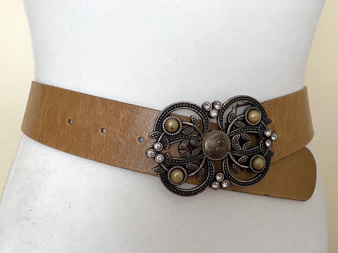 ✨️?Vintage Leather Belt ?✨️ Blossom Hand-Stitched Leather Belt – Old Trend main image 4