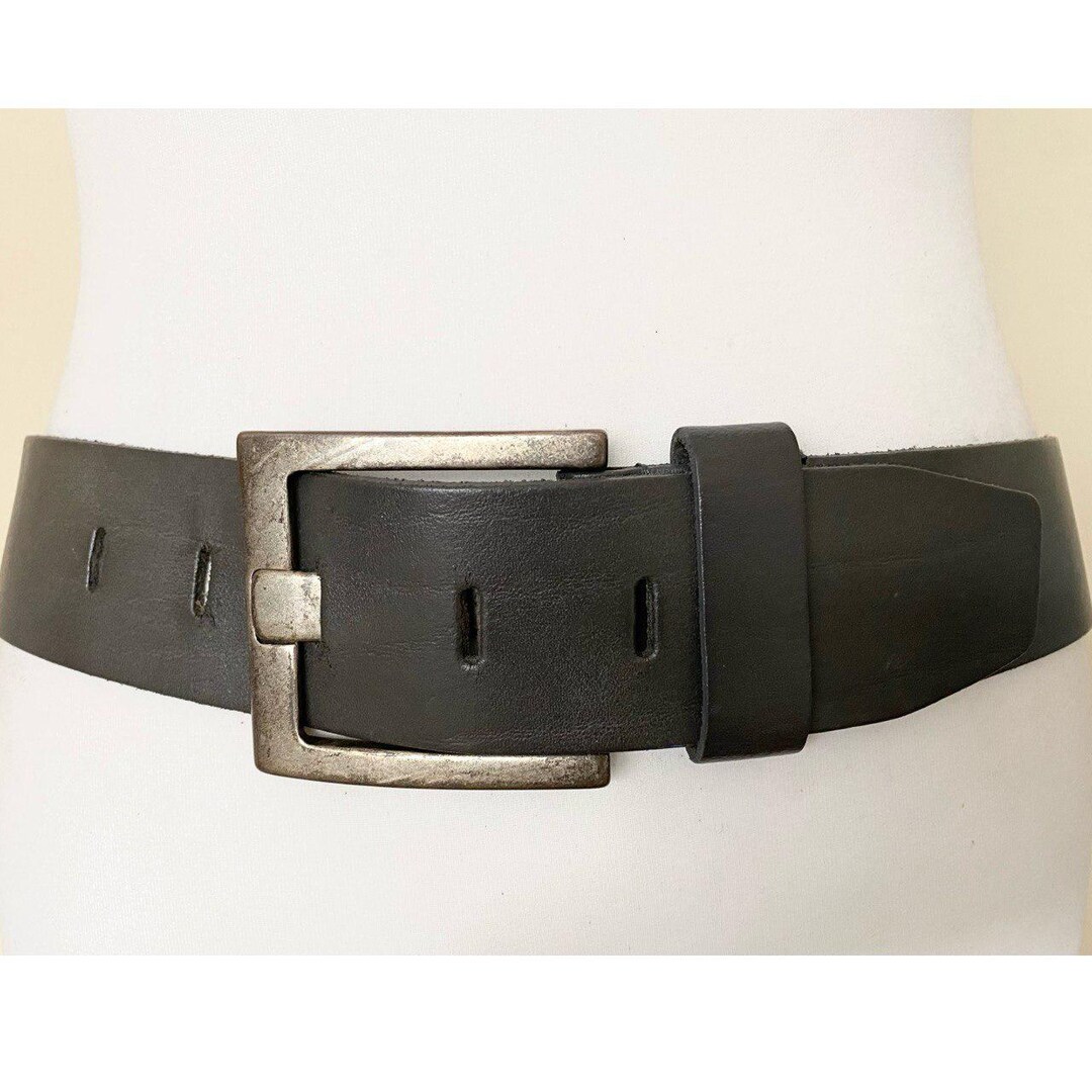 ベルト vintage l parts leather belt Vintage Red Label Wide Leather Belt Petrol Industries Grey Western