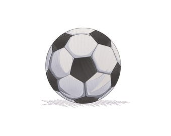 May include: A soccer ball with a classic black and white pentagon design. The ball is round and appears to be resting on a surface, with subtle shading to indicate its position. This image is suitable for sports-themed products.