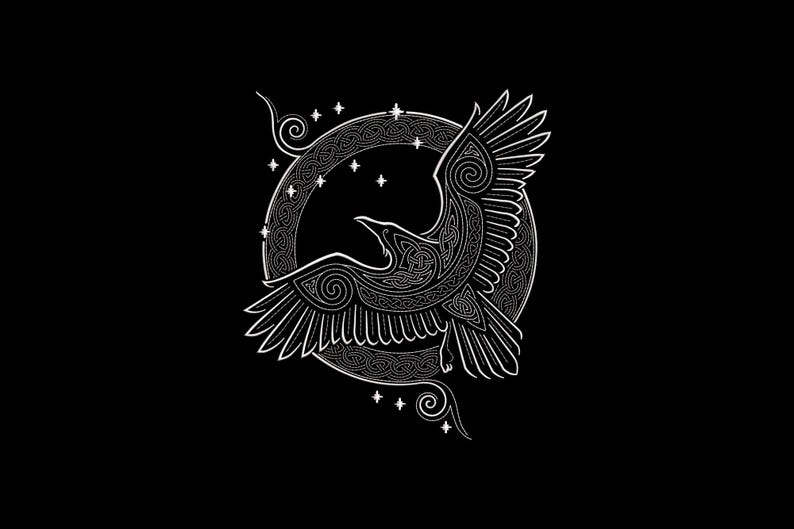 Raven Embroidery Design, Raven Machine Embroidery, 4 Sizes, Instant ...