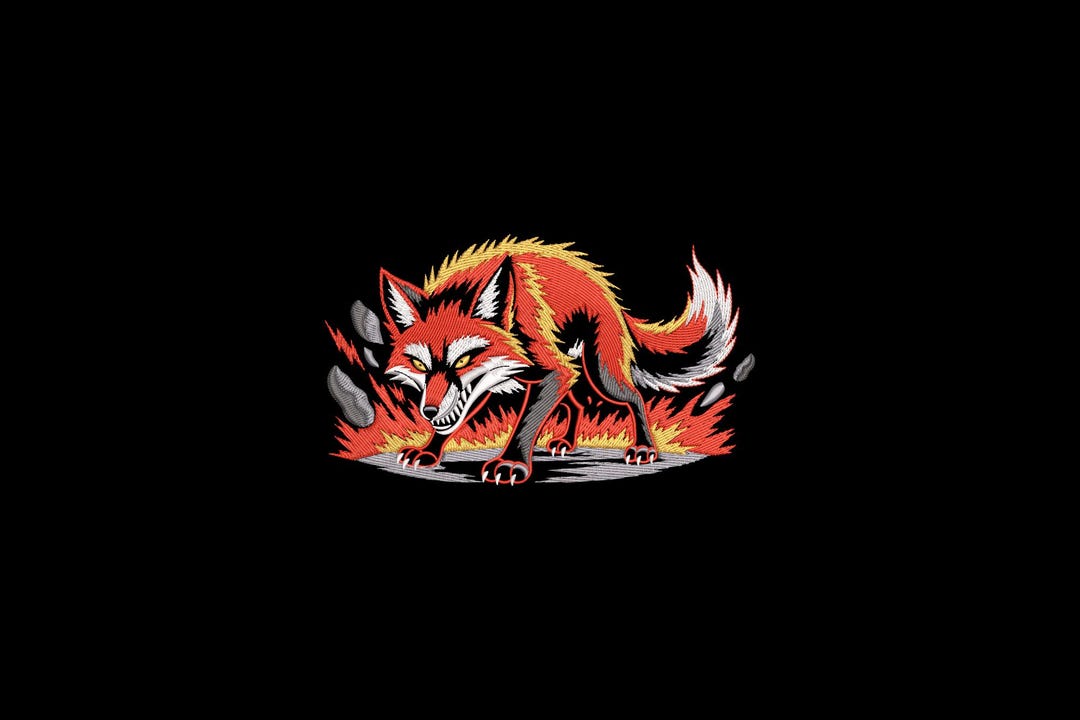 Fox Machine Images Fox Embroidery Design, Fox Machine Embroidery, 4 Sizes, Instant ...