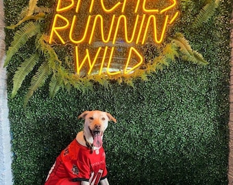 Bitches Runnin’ Wild Led Neon Sign – Turn Your Vision Into a Personalized LED Light, Neon Sign for Bars & Events - Free Mockups Available