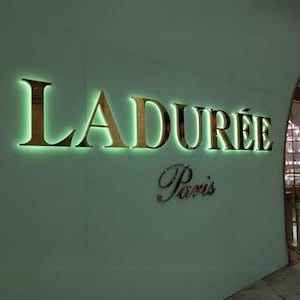 3D Backlit Metal Business Sign: Custom LED Logo Signboard - Etsy