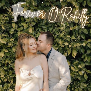 Custom Wedding Neon Sign: Personalized LED Name, Unique Decor