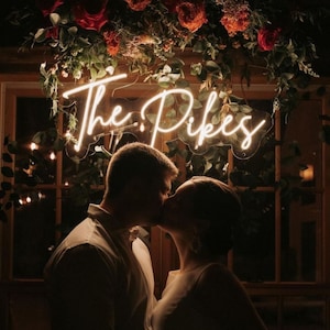 Custom Wedding Neon Sign: Personalized LED Light Decor