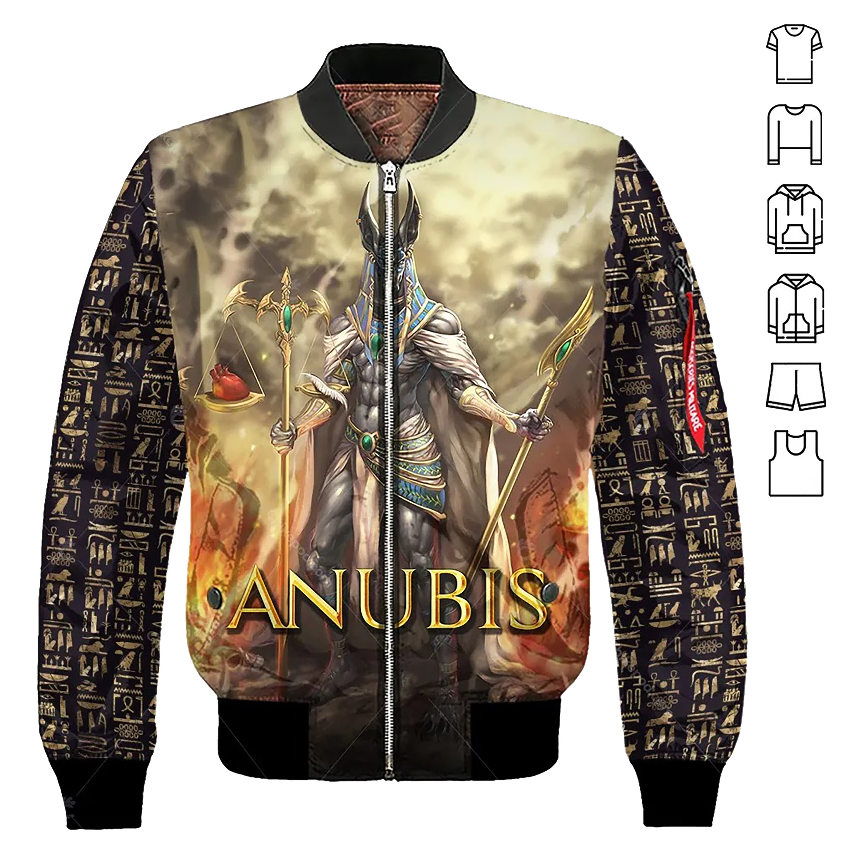 Discover Anubis 3D All Over Printed Clothes HK116 Tshirt Jacket Hoodie Sweatshirt