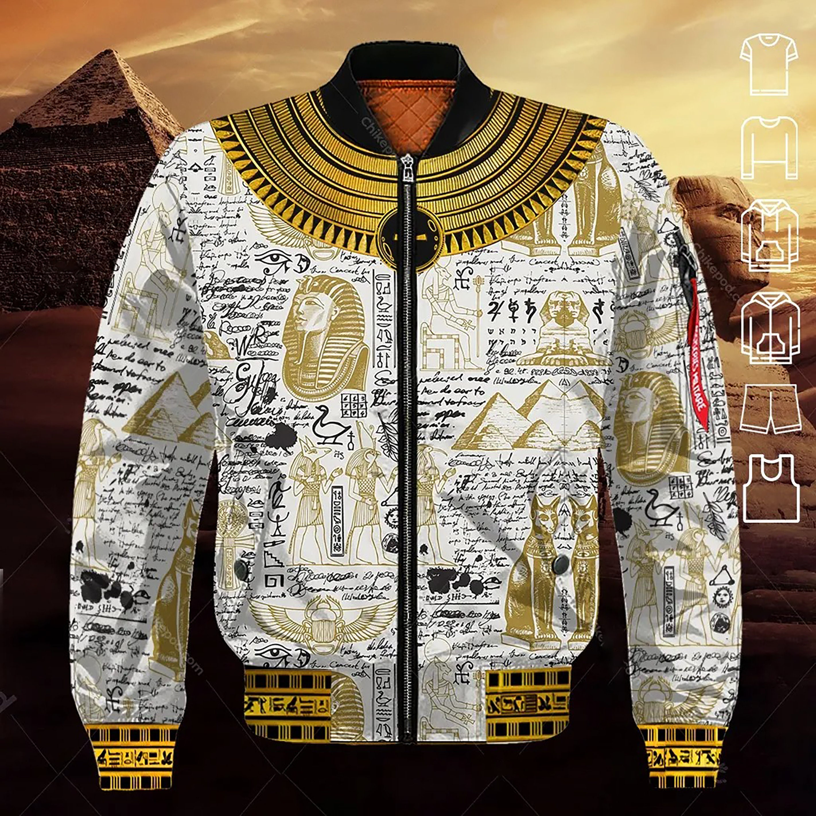 Discover Ancient Egypt 3D All Over Printed Clothes NC710 Tshirt Jacket Hoodie Sweatshirt