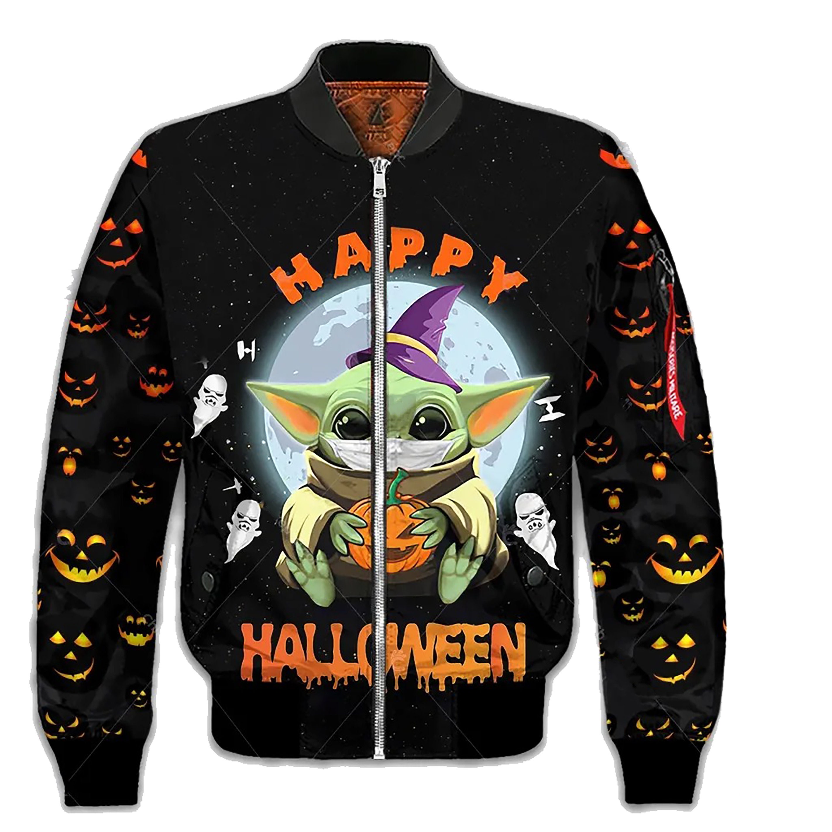 Discover Happy Halloween 3D All Over Printed Clothes Tshirt Jacket Hoodie Sweatshirt