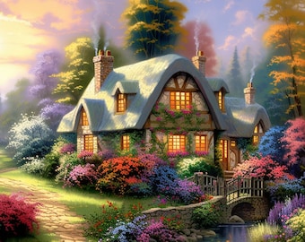 トーマス・キンケード 光の画家 キャンバスプリント - ディズニー