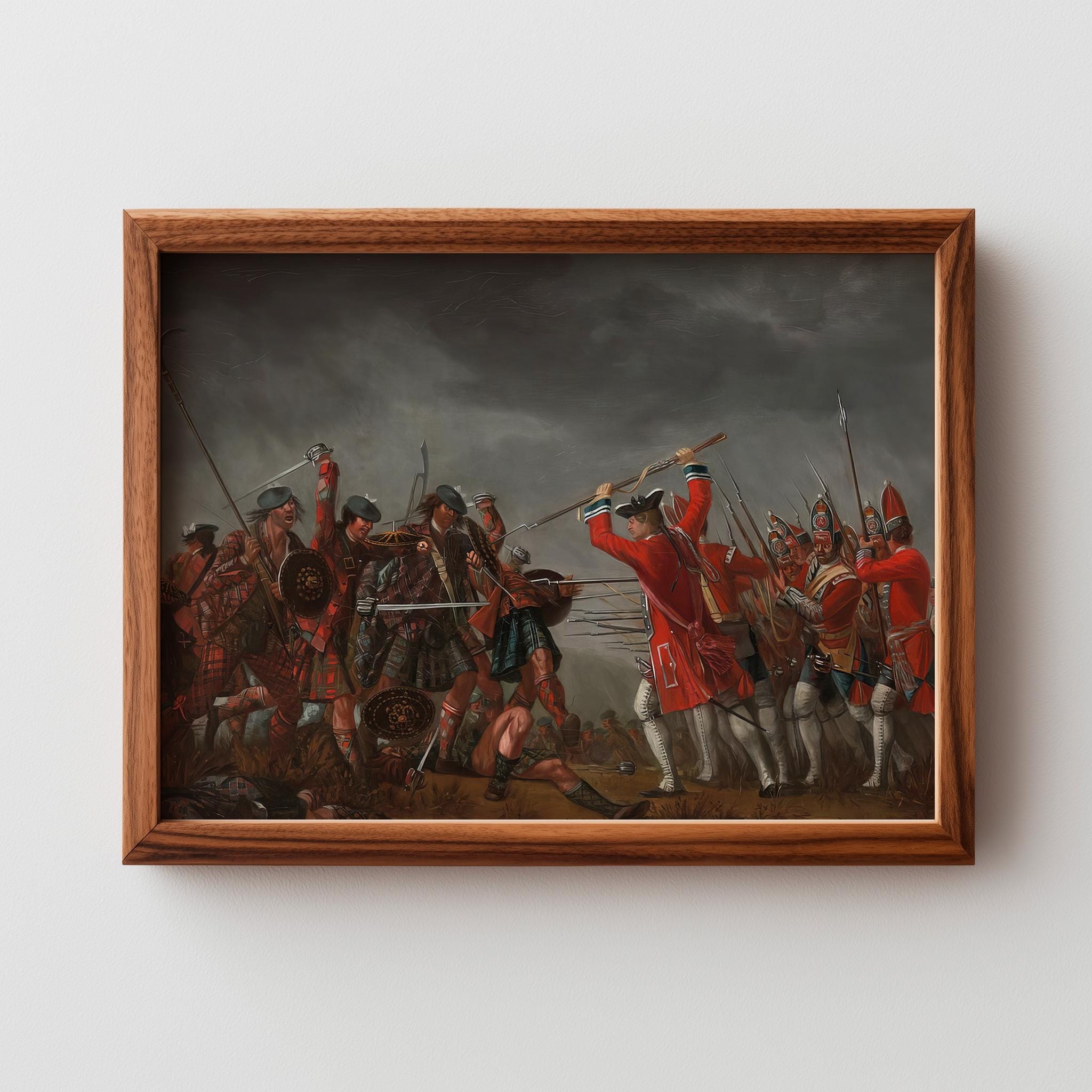 カロデンの戦いの絵画 イギリス・スコットランド・ジャコバイト戦争の