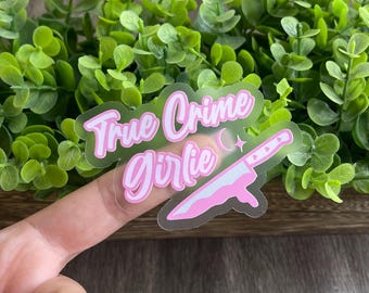 True Crime Girlie Vinyl Sticker