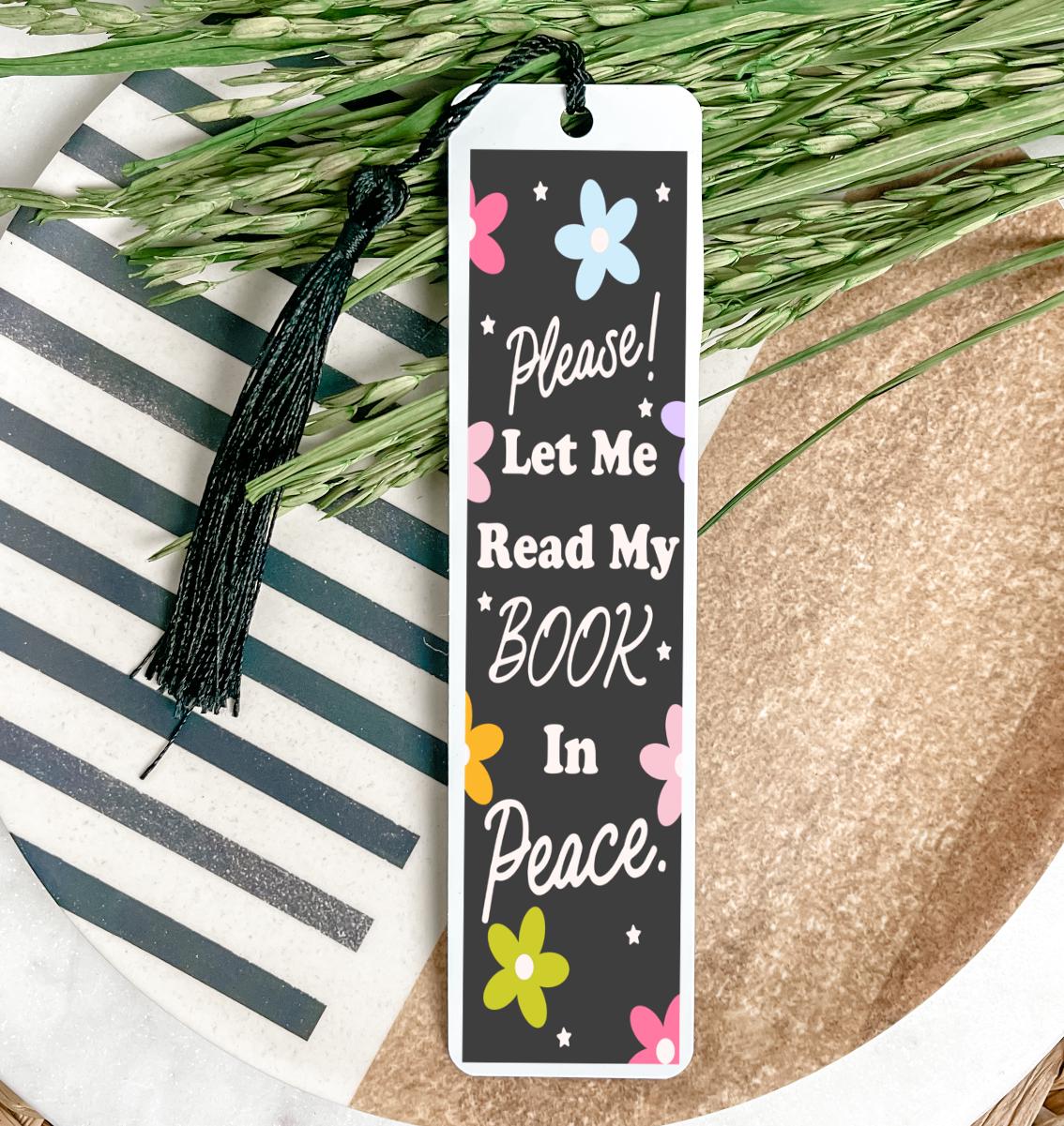 Please! Let Me Read My Book Double Sided UV DTF Bookmark - Etsy