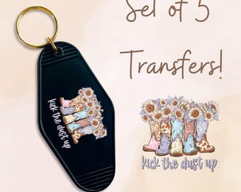 Kick The Dust Up MOTEL KEYCHAIN transferset van 5 inch