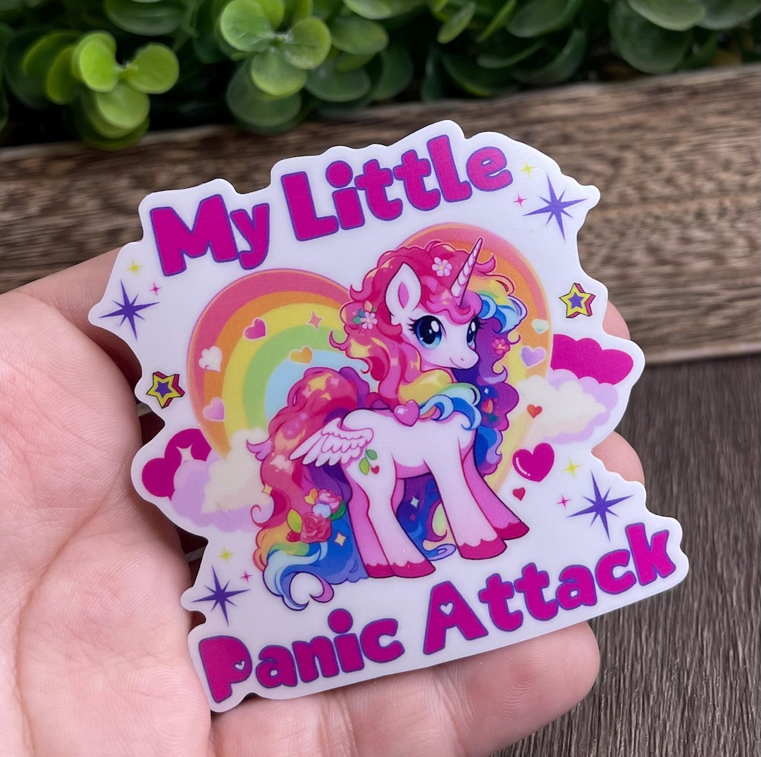 Panic Attack Sticker My Little Panic Attack Vinyl Sticker - Etsy
