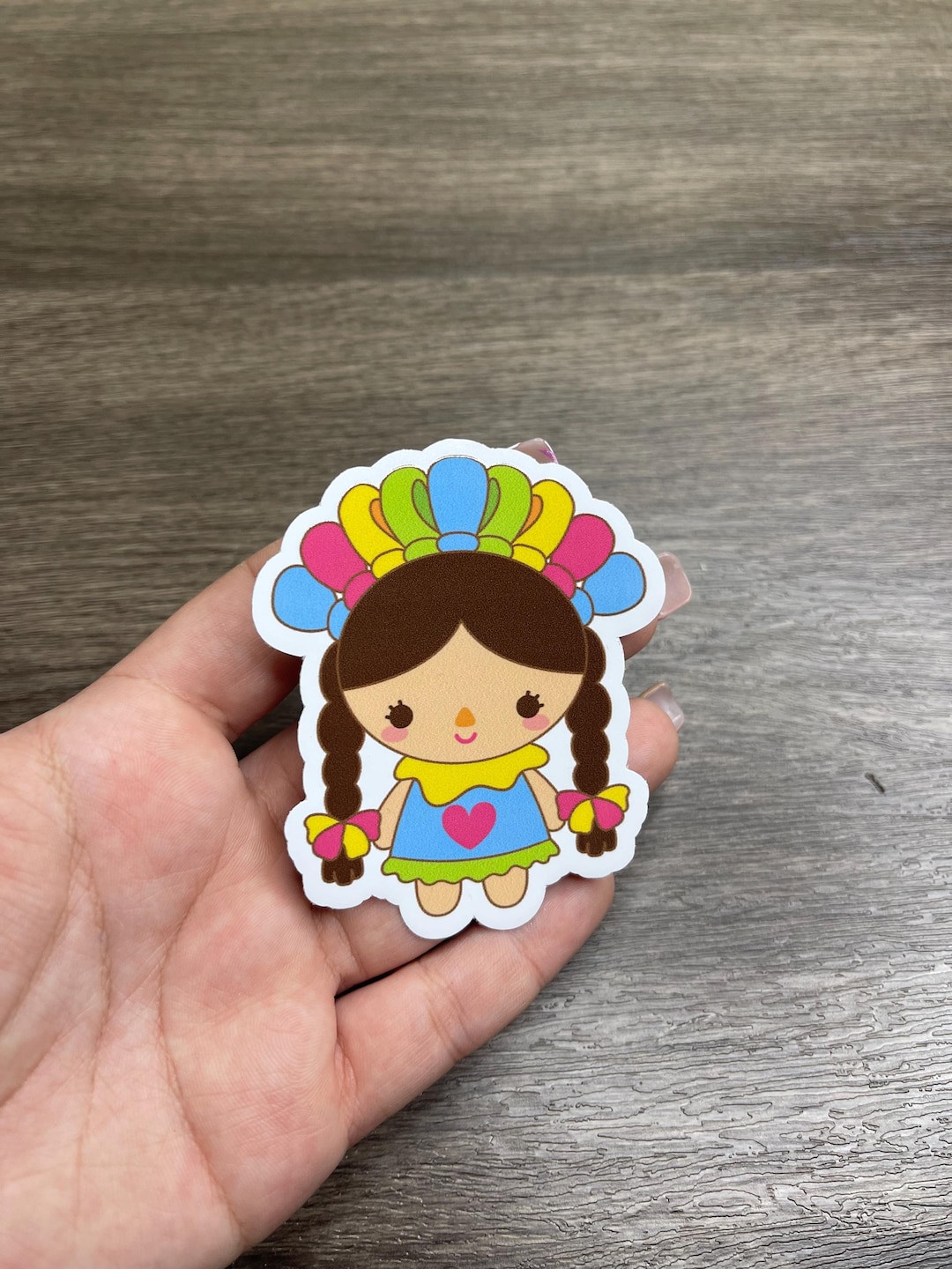 Muñeca Vinyl Sticker - Etsy