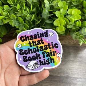 Naklejka winylowa Chasing That Book Fair High White 3&quot; Można myć w zmywarce