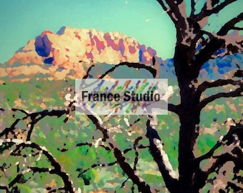 Print of a Scenic View in Sedona Arizona Named 'I Feel Naked'