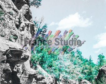 Print of an Original Photograph named 'Forecast Aqua'