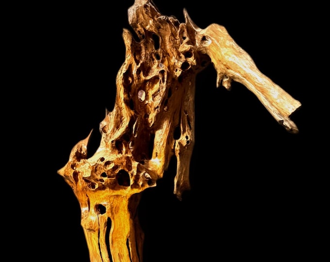 Gargoyle - abstract wood sculpture