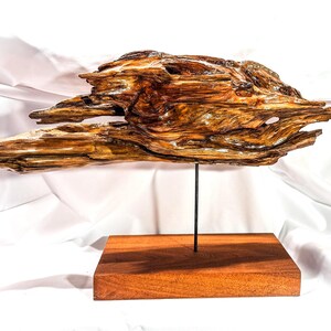Fancy Fish - abstract wood sculpture