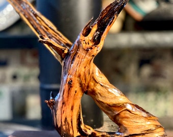 Entwined - abstract wood sculpture
