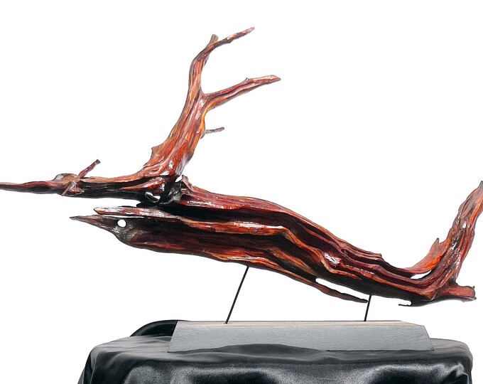 Sailfish - abstract wood sculpture