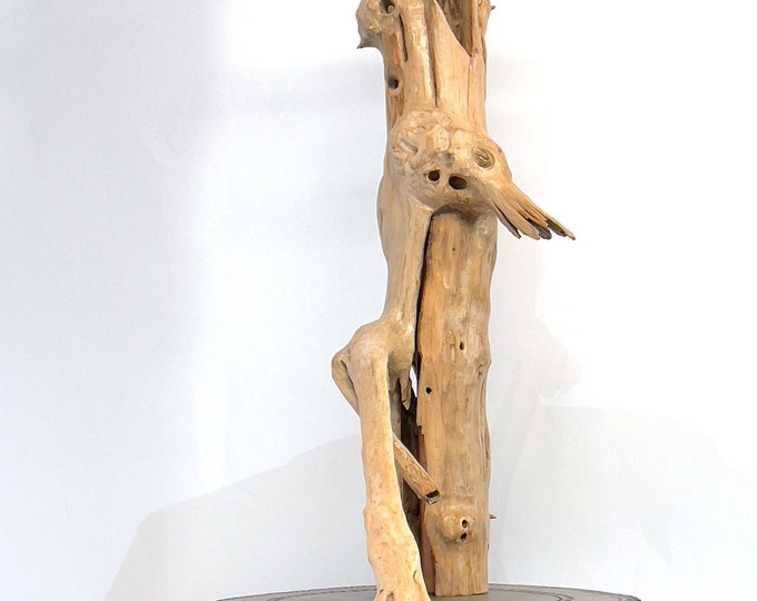 Stretching Out - abstract wood sculpture