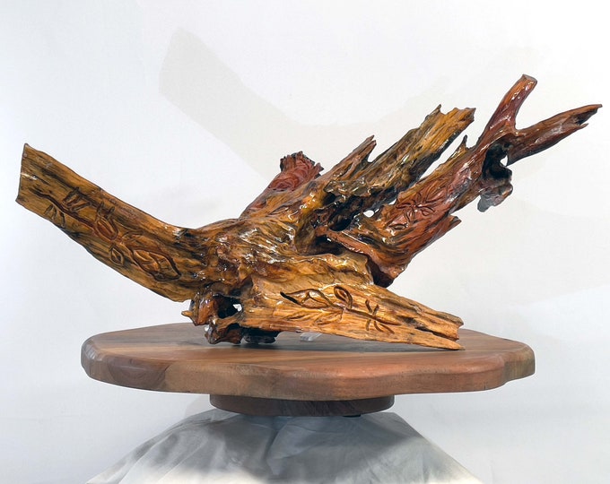 Raw Energy - abstract wood sculpture