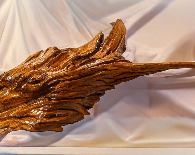 Giant Shark - abstract wood sculpture