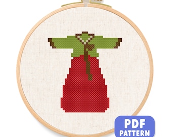 Hanbok. Korean Traditional Dress Cross Stitch Pattern, Modern Embroidery, Simple, Beginner Counted Cross Stitch PDF Pattern Instant Download