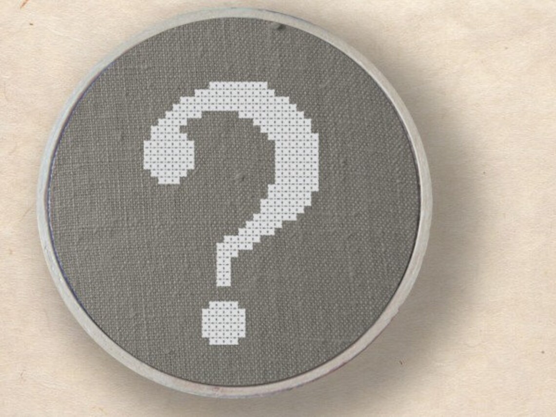Question Mark. Cross Stitch Pattern Etsy