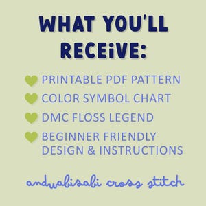 Feminist AF Flower Wreath Cross Stitch Pattern (PDF Download) image 7