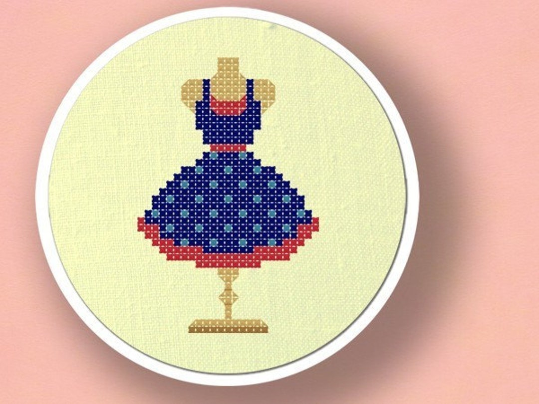 Dress Form. Cross Stitch PDF Pattern Etsy