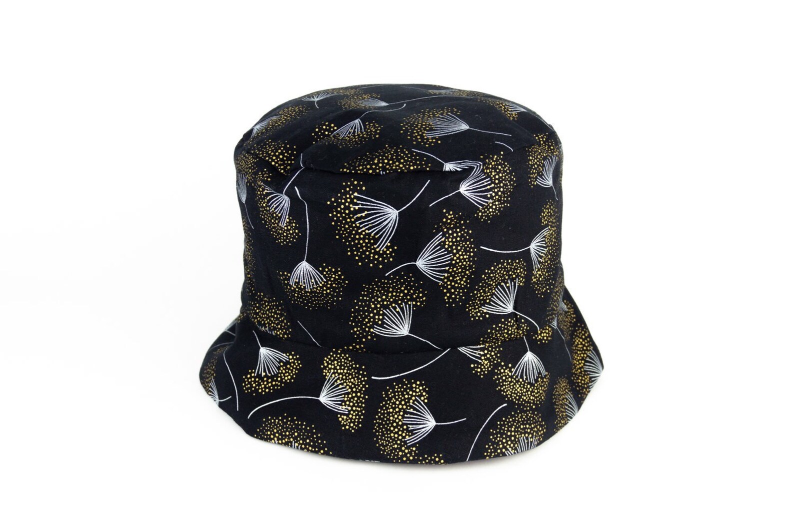 Woman's Black Bucket Hat Gold Bucket Hat for Women Etsy