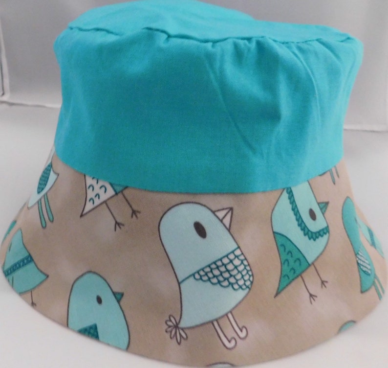 Green Baby Bucket Hat. Toddler Bird Hat Toddler Green Hat Baby Beach Hat