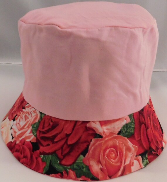 red rose bucket hat