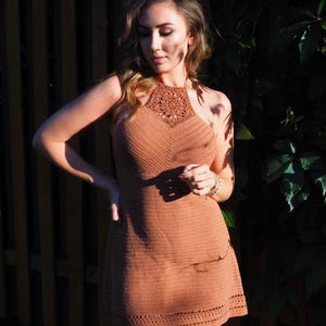 Crochet dress, crochet summer dress, boho crochet dress, festival dress, mini crochet dress, S/M size crochet dress, beach crochet dress