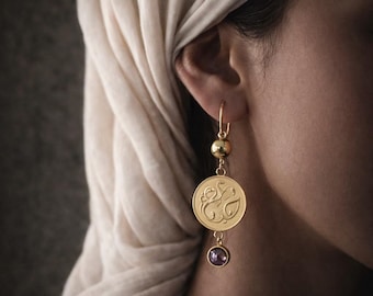 Haya (Modesty) Islamic Calligraphy Earrings