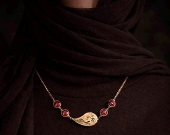 Qalbi (My Heart) Islamic Calligraphy Choker Necklace