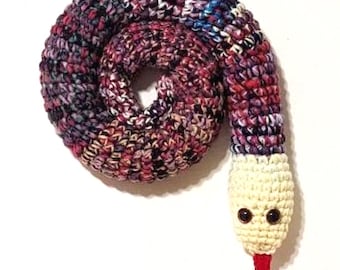 Crocheted Door Draft Stopper Snake: 40-inch Washable Draft Blocker