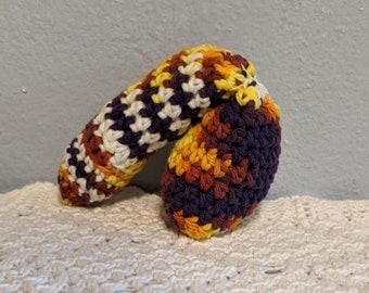 Cotton Crochet Stuffed Packer 5 inches Multi Color