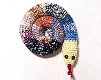 Crocheted Door Draft Stopper Snake: 40-inch Machine Washable Blocker