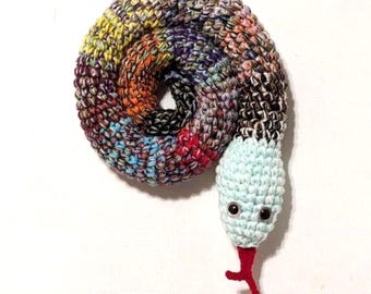 Crocheted Door Draft Stopper Snake: 40-inch Draft Blocker